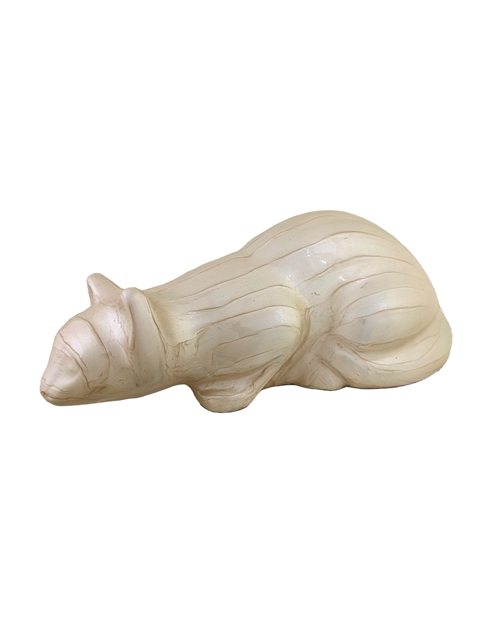 Cat Figurine Pearl Urn- PS