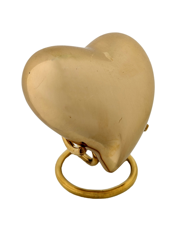 Tear Drop Brass Heart - HS