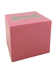 Pink Cube with Dog Bone - MS