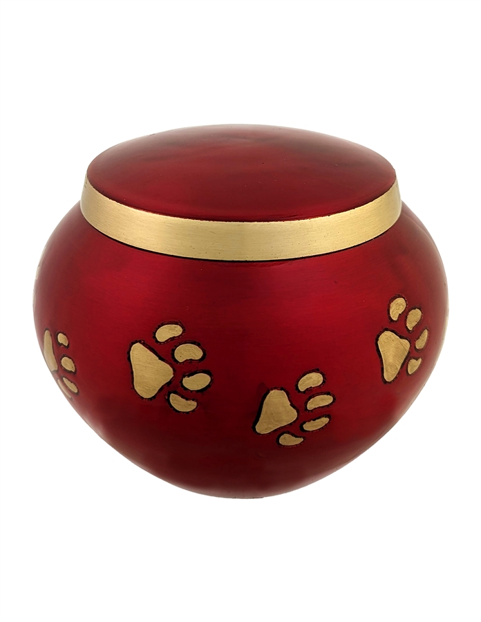 Crimson Red Paw Print - MS