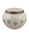 Pearl White Paw Print - IS