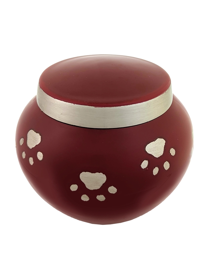 Burgundy Paw Print - PS