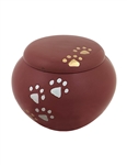 Maroon Paw Print - IS