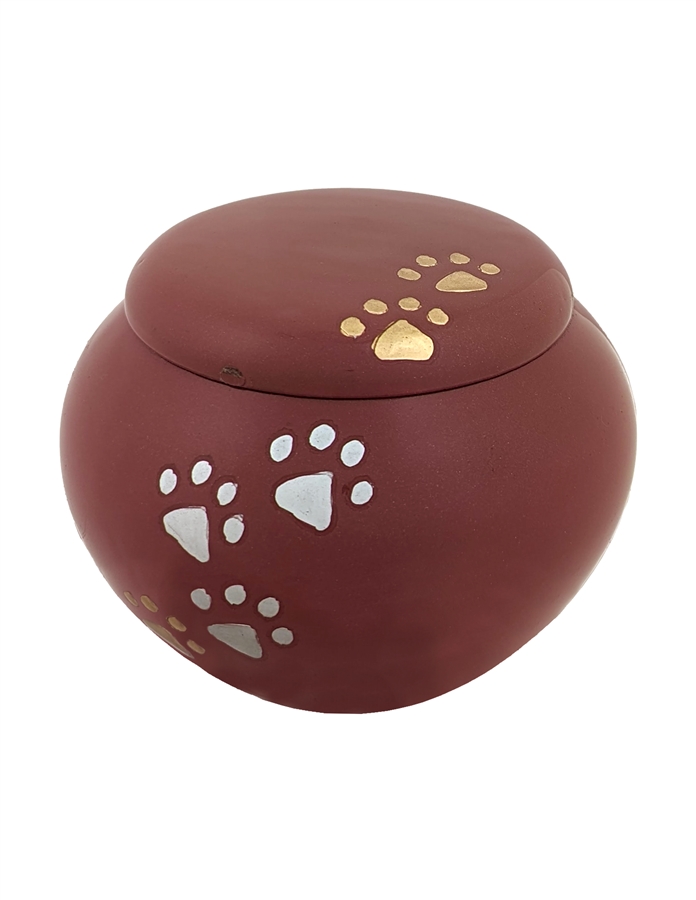 Maroon Paw Print - IS