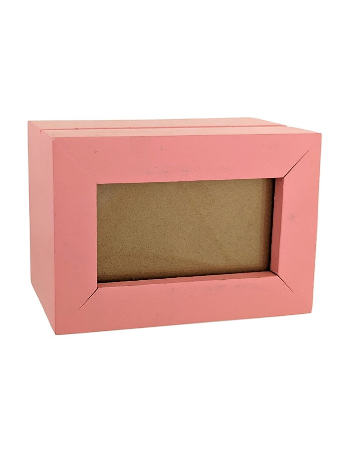 Pink Wood Photo Frame - KS - Factory Blem